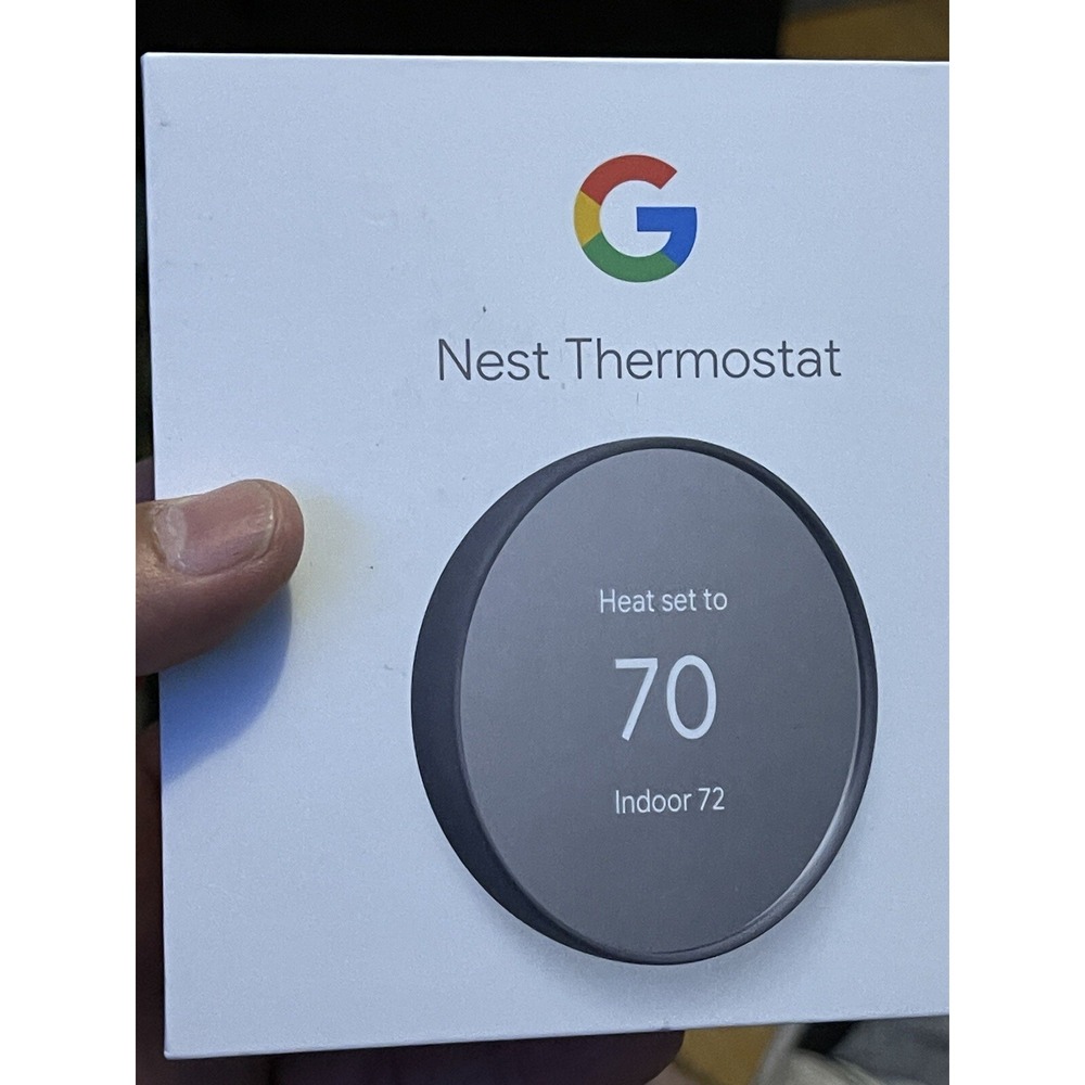 Google Nest Thermostat‎ Sensor Charcoal, open box model G4CV2